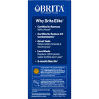 Brita Elite Replacement Water Filter, Pitchers and Dispensers, 2 Pack