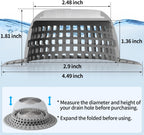 Aluvor Shower Drain Hair Catcher Bathtub Drain Cover Sink Drain Protector