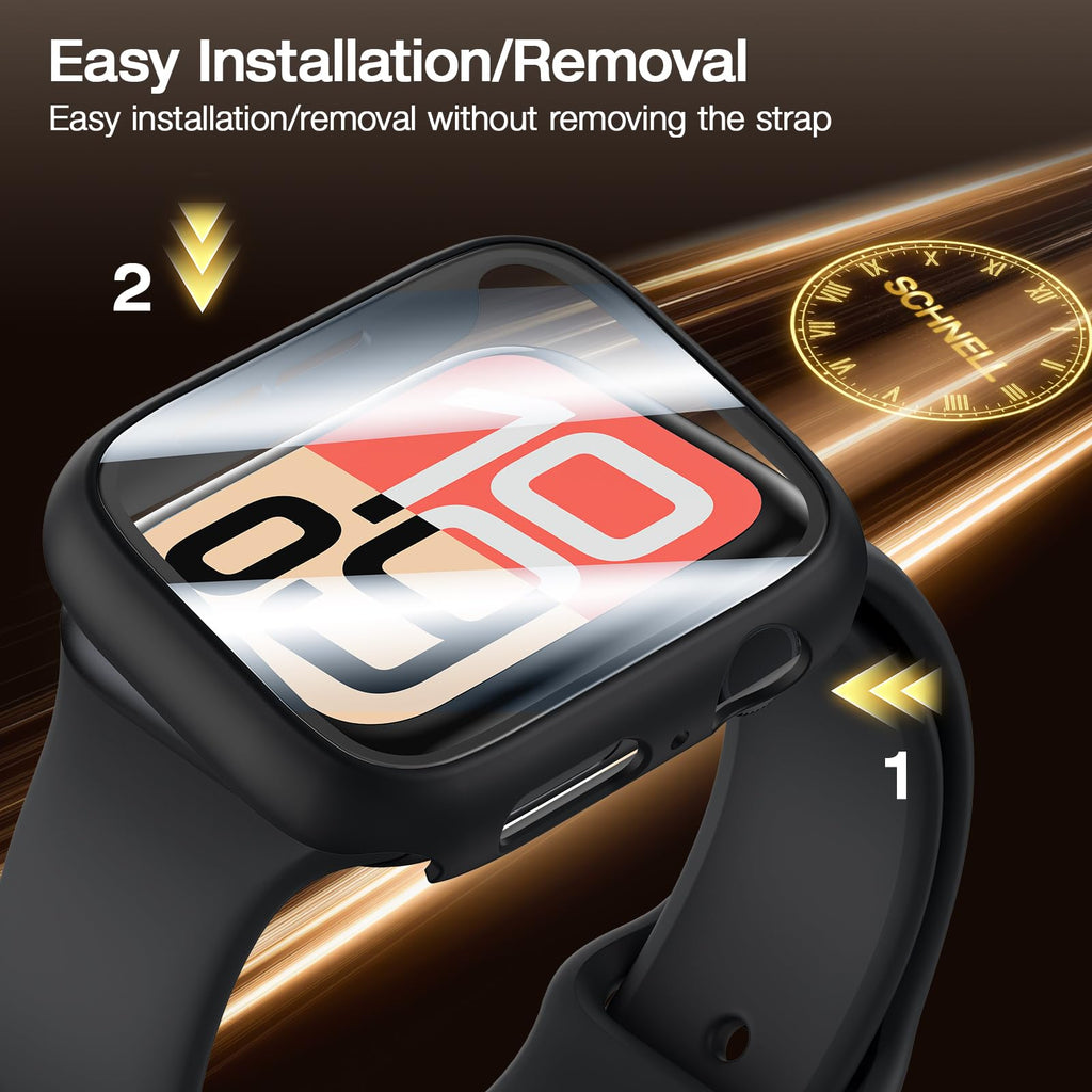 LK 6 Pack Screen Protector for Apple Watch Series 9 8 7 41mm/Series SE 6 5 4 40mm, Screen Protector Compatible for Apple Watch 40/41mm, High Definition, Bubble Free, Clear Flexible TPU Film