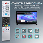 for JVC-TV-Remote-Control, Universal Replacement RM-C3338 for JVC Smart TV
