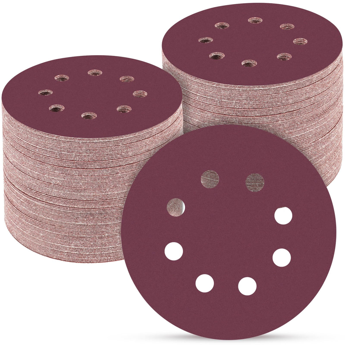 165 PCS 5 Inch Sanding Discs Random Orbital Sander Sandpaper