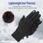 CRAZY SHARK Winter Warm Gloves, Windproof Water-Resistant Thermal Gloves
