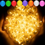 Aogist 200pcs 10-Colors Mini Lights with Hook,Long Standby Time Waterproof LED Balloon Light,Battery Powered,Ball Lamp for Balloon Paper Lantern Birthday Party Christmas Halloween