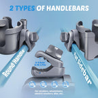 Wheelchair Cup Holder: Universal Cup Holder with Phone Holder for Pram Bike