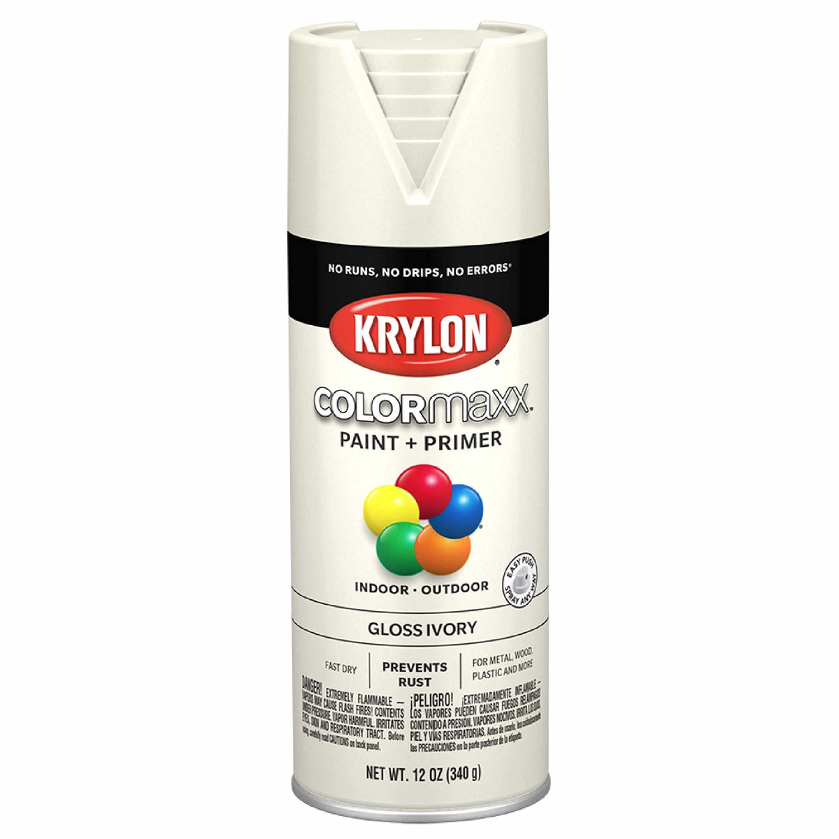 Krylon ColorMaxx 12 Oz. Gloss Spray Paint, Pumpkin Orange - 1 Each