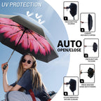 SY COMPACT Travel Umbrella Windproof Automatic Unbreakable UV Protection