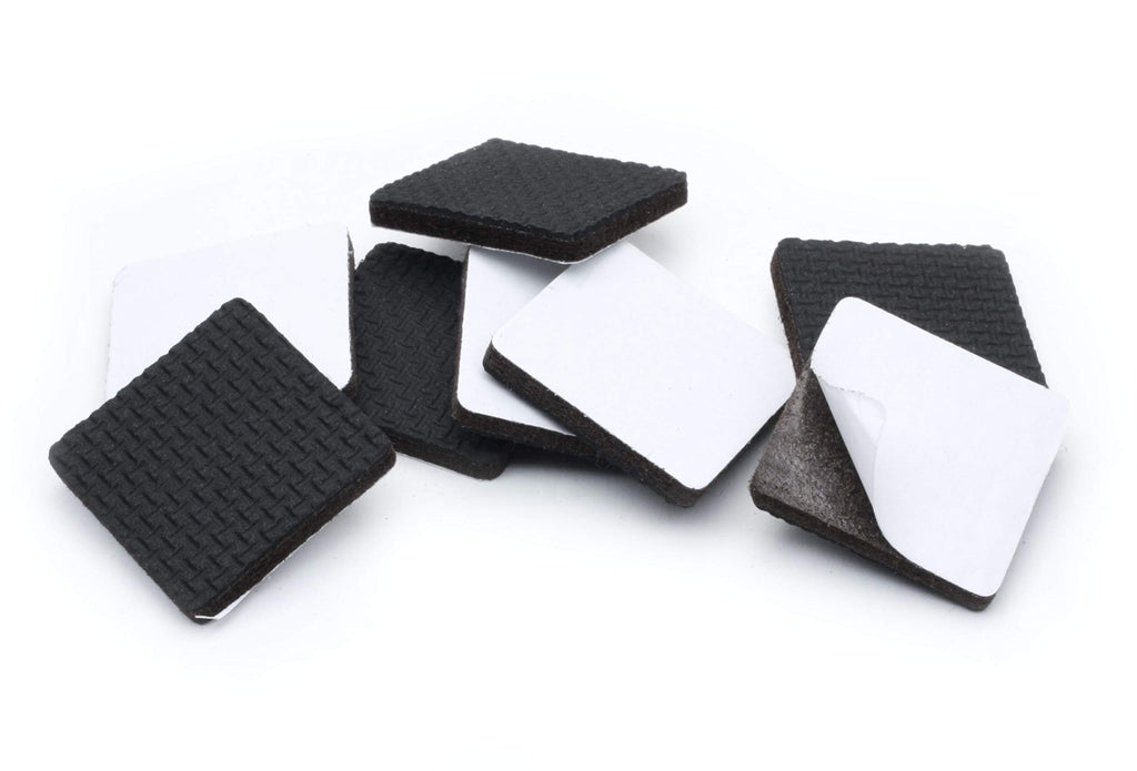 Slipstick GorillaPads Non Slip Furniture Pads/Gripper Floor Protectors (Set of 4) 3 Inch Square Self Adhesive Rubber Stoppers for Furniture Legs, CB155