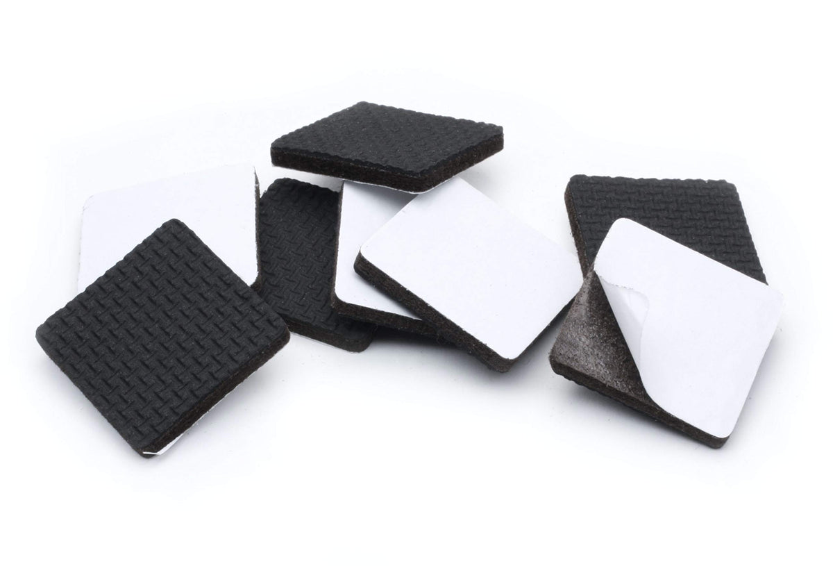 Slipstick GorillaPads Non Slip Furniture Pads/Gripper Floor Protectors (Set of 4) 3 Inch Square Self Adhesive Rubber Stoppers for Furniture Legs, CB155
