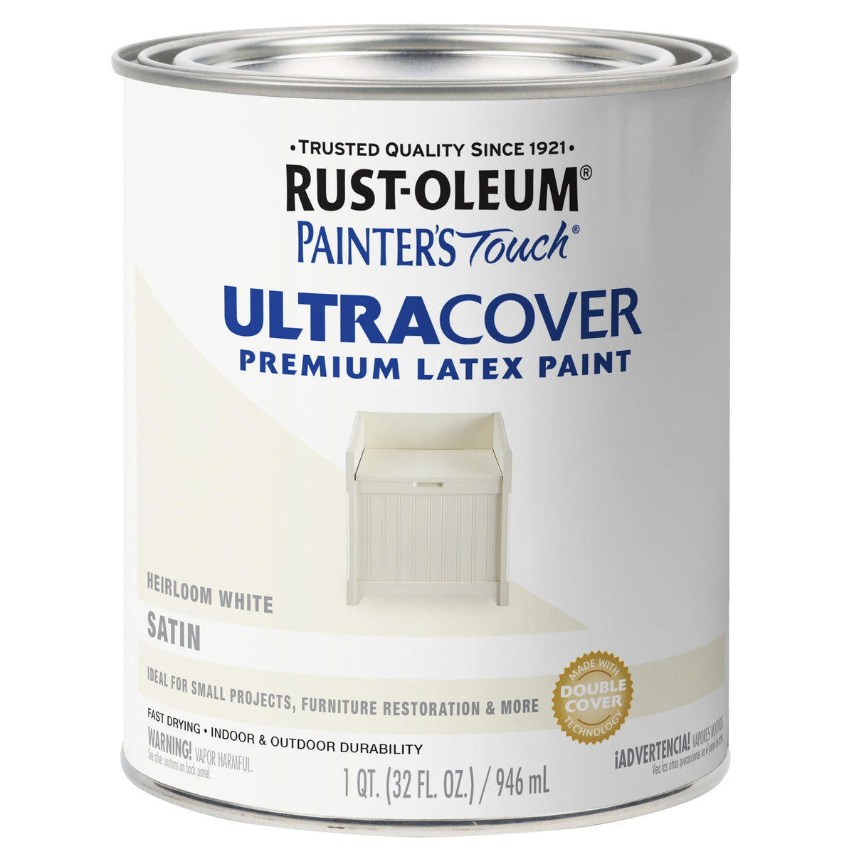 Rust-Oleum Painter's Touch Latex Brush-On Paint, Flat Black