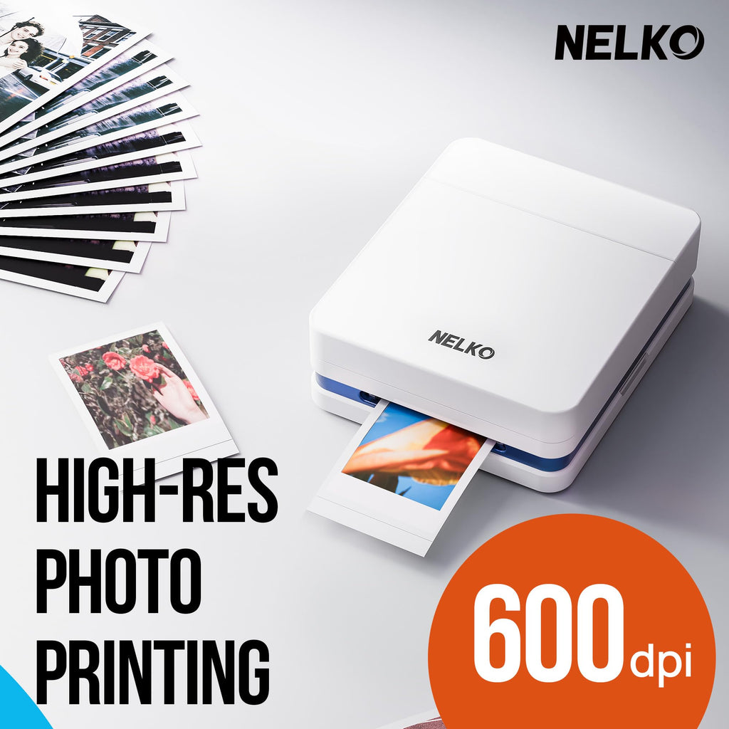 Nelko PP01 2x3 Portable Photo Printer with 20 Sheets, White