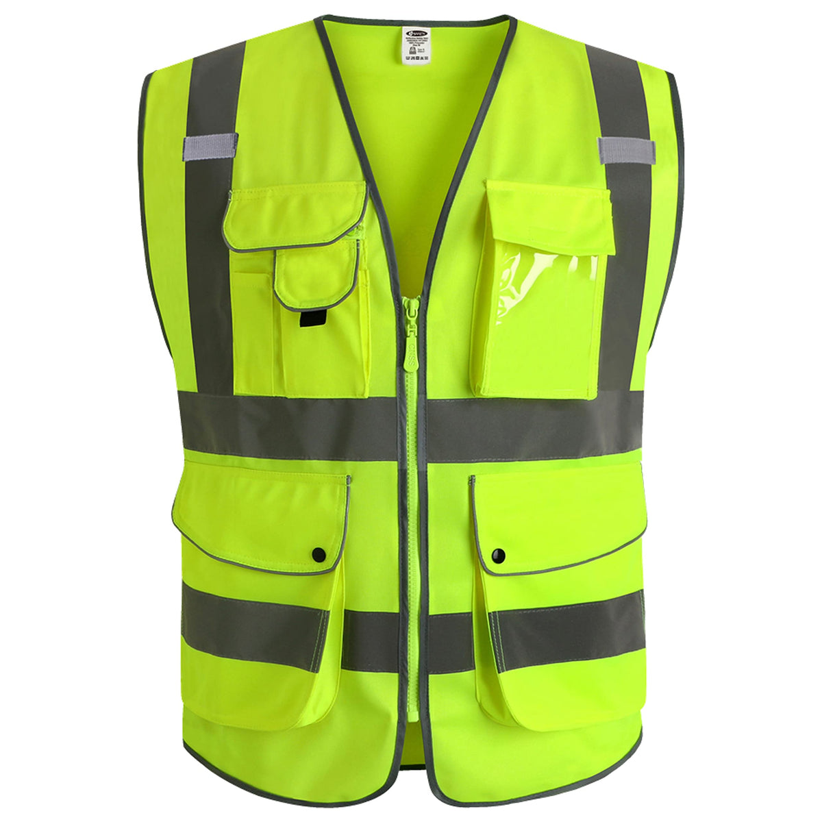 JKSafety Safety Vest for Men Women Reflective Hi Vis JK150 Green 3XL