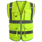 JKSafety Safety Vest for Men Women Reflective Hi Vis JK150 Green 3XL