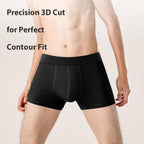 QINCAO Mens Boxers 6 Pack, Logo-Free Underwear, Soft Cotton, Breathable