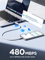 2Pack 2M iPhone Charger Cable, MFi Certified Lightning Cable Fast Charging Braided iPhone Charger Fast Charge USB Charging Lead for Phone 14 13 12 11 Pro Max XS XR X 8 7 6 Plus 5 SE, iPad and iPod