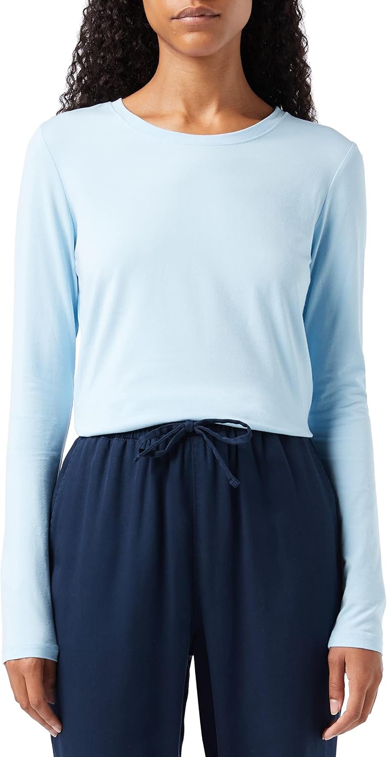Amazon Essentials Women's Regular-Fit Long-Sleeve Crewneck T-Shirt