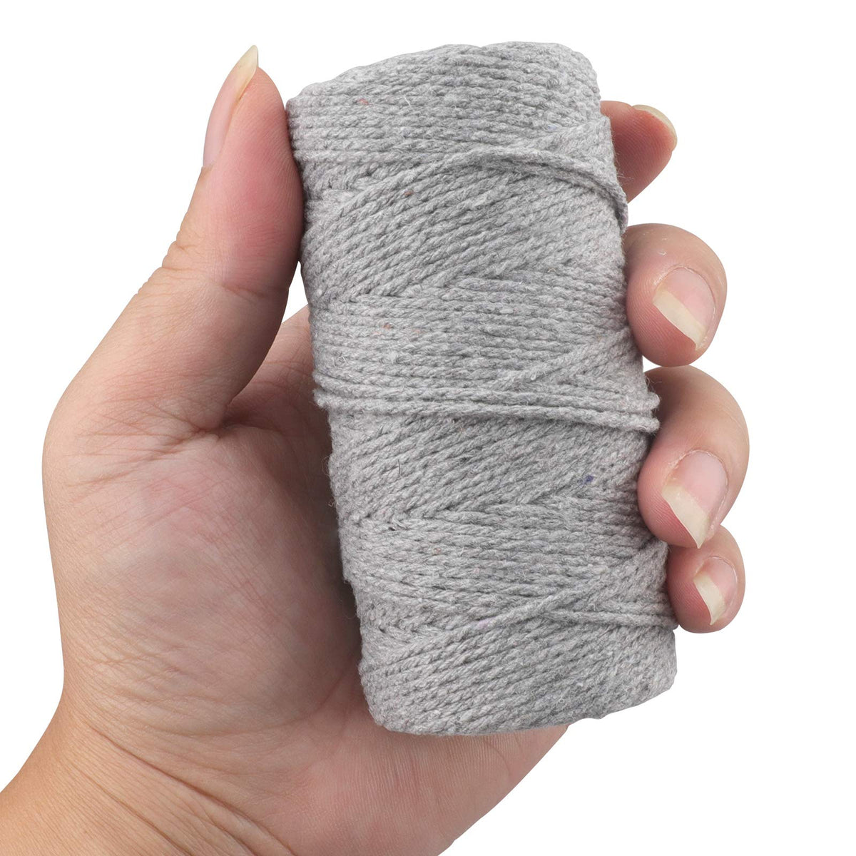 jijAcraft 50M White Cotton String: 2MM Cooking String for DIY Crafts