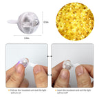 Aogist 200pcs 10-Colors Mini Lights with Hook,Long Standby Time Waterproof LED Balloon Light,Battery Powered,Ball Lamp for Balloon Paper Lantern Birthday Party Christmas Halloween