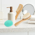 Baby Hair Brush with Wooden Handle and Super Soft Goat Bristles for Newborns, Infant, Toddlers, Kids