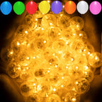 Aogist 200pcs 10-Colors Mini Lights with Hook,Long Standby Time Waterproof LED Balloon Light,Battery Powered,Ball Lamp for Balloon Paper Lantern Birthday Party Christmas Halloween