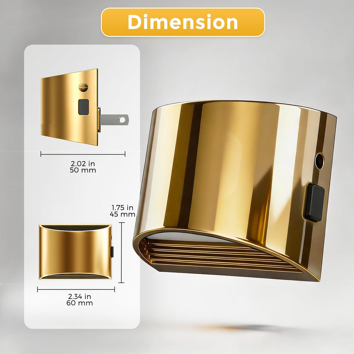 L LOHAS LED Night Lights Plug into Wall, Dimmable Night Light 2 Pack
