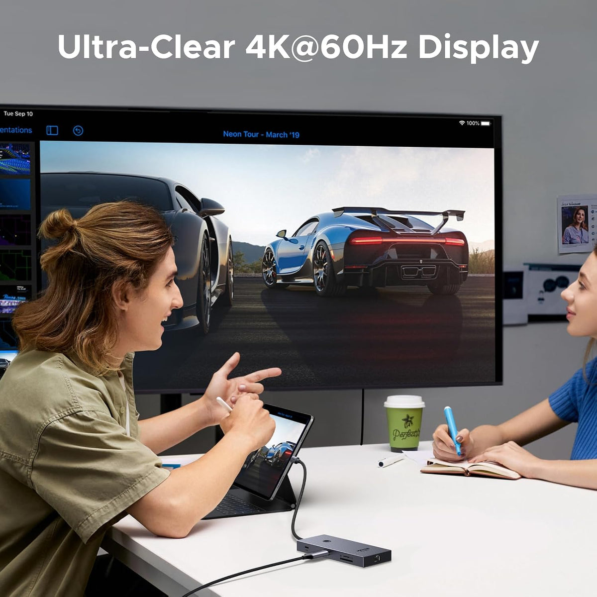 UGREEN USB C Hub, 9 in 1 Ethernet Adapter 4K@60Hz HDMI Docking Station