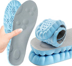 Memory Foam Insoles with Arch Support for Women Men,Comfort Massage Insoles Replacement Shoe Inserts for Trainers Sneakers Sports Shoes Work Boots,Breathable,Shock Absorption (8/8.5UK, Black)