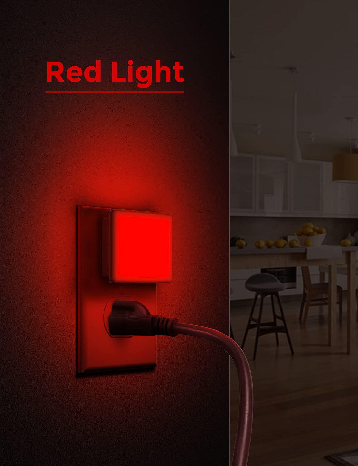 L LOHAS LED Night Lights Plug into Wall 2-Pack, 0.3W Plug in Night Light