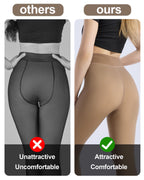 HOWIN Fleece Lined Tights Winter Thermal Tights for Women Fake Translucent