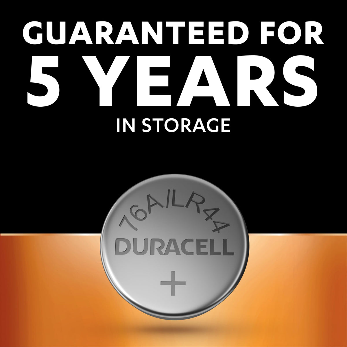 DURACELL LR44 Specialty Alkaline Battery (8 Pack) 1.5V, A76