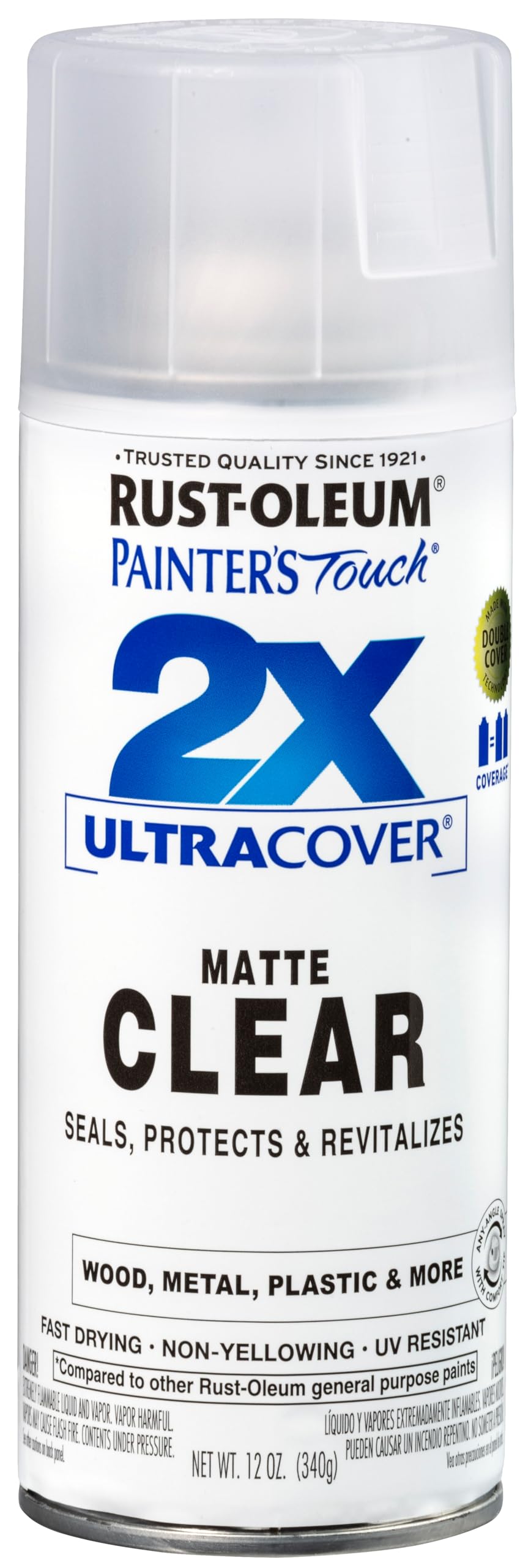 Rust-Oleum 334023-6PK Painter's Touch 2X Ultra Cover Spray Paint, 12 oz, Gloss Almond, 6 Pack