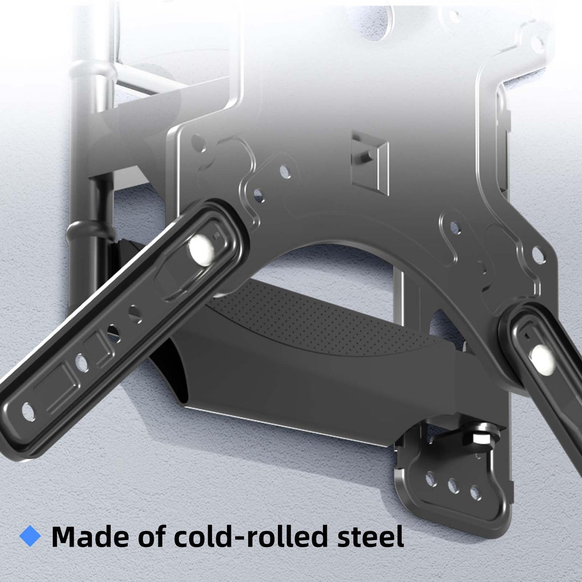 Suptek Full Motion TV Wall Mount Bracket for Most 13-30 inch TVs and Monitors, Flat and Curved TVs up to 28lbs, Tilt Swivel and 16.9 inch Extension, Max VESA 100x100mm, Black, MA2776