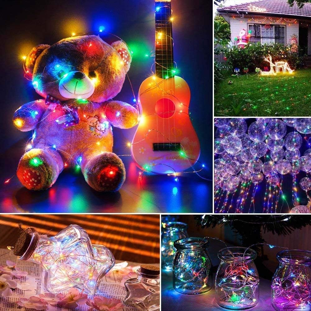 Joomer Solar Fairy Lights, 2-Pack Total 80FT 240LED Lights, Warm White
