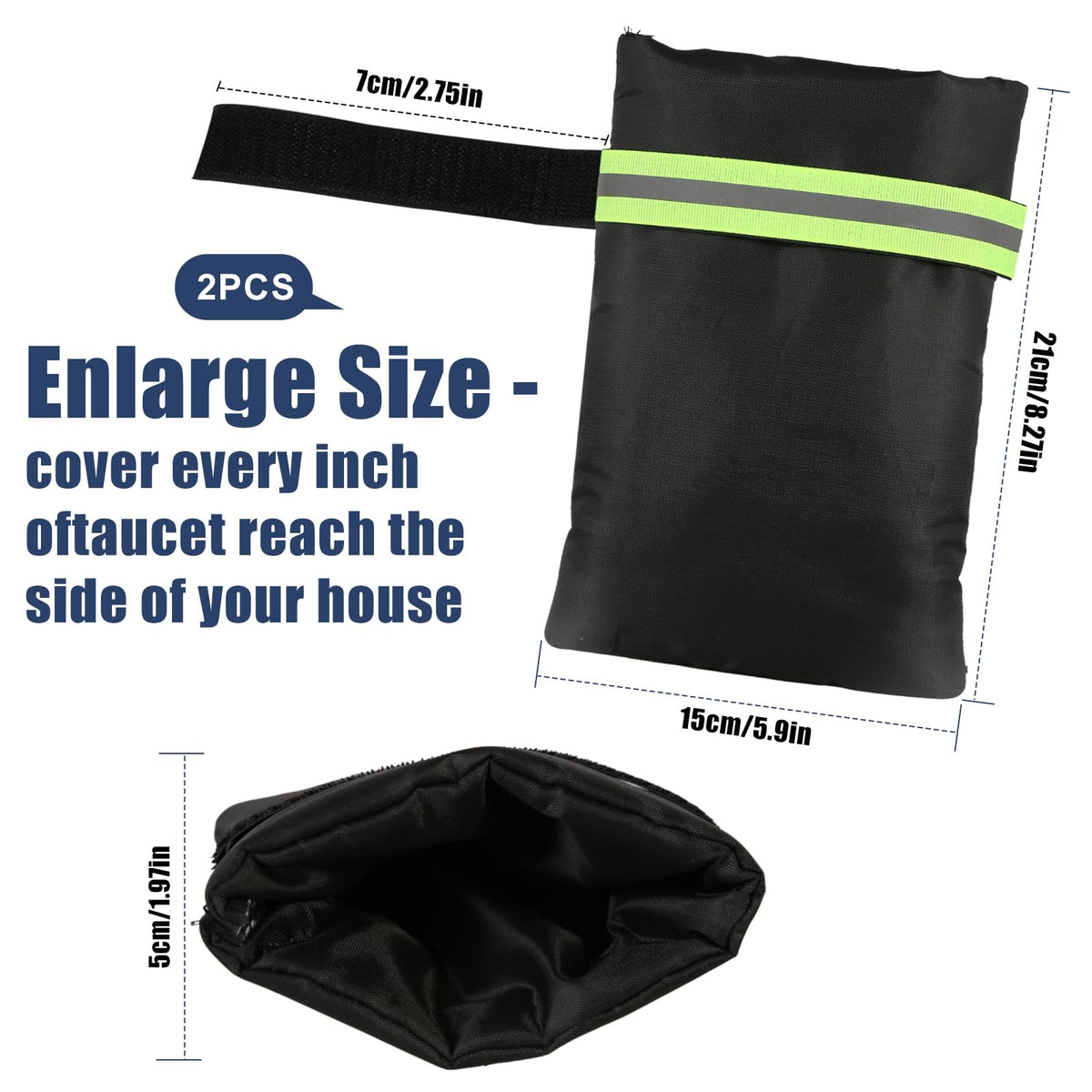 2 Pack Outdoor Faucet Covers for Winter Freeze Protection