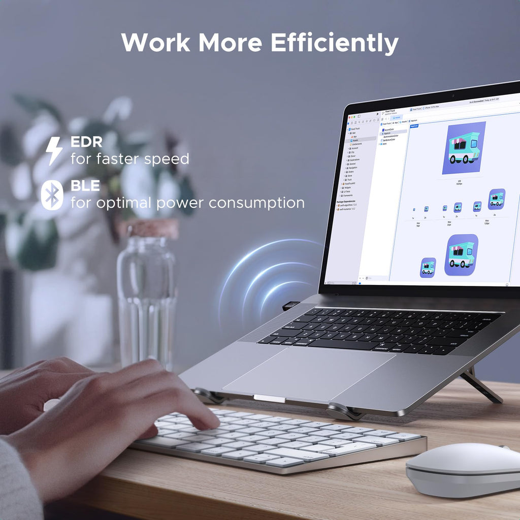 UGREEN Bluetooth 5.4 Adapter, USB Bluetooth Dongle for PC, Plug & Play