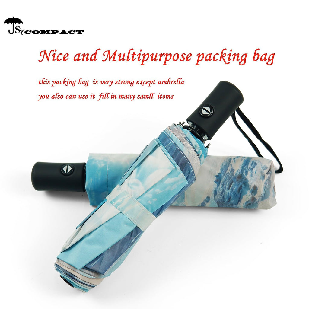 SY COMPACT Travel Umbrella Windproof Automatic Unbreakable UV Protection