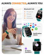 Smart Watch for Men Women- Answer/Make Call, 2026 IP68 Waterproof Fitness Tracker Watch with Sleep Step Counter Activity Smartwatch for Samsung Android iPhone iOS (Deep Burgundy, 1.83)