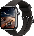 Smart Watch for Men Women Answer/Make Call, 1.85" Smartwatch, Fitness Watch with Heart Rate Blood Pressure Sleep Monitor,IP68 Waterproof Step Counter Watch Compatible Android IOS black