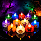 Amagic 24Pack Purple Flameless LED Tea Lights Candles Battery Operated