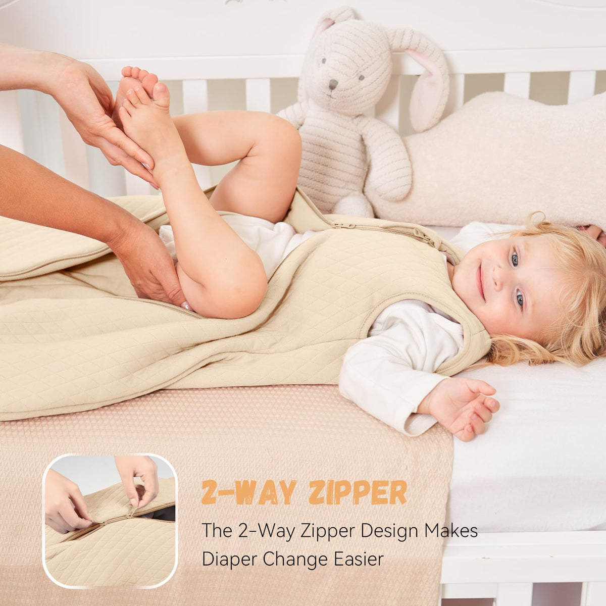 Yoofoss Baby Sleeping Bag 2.5 Tog 12-18 Months Grey