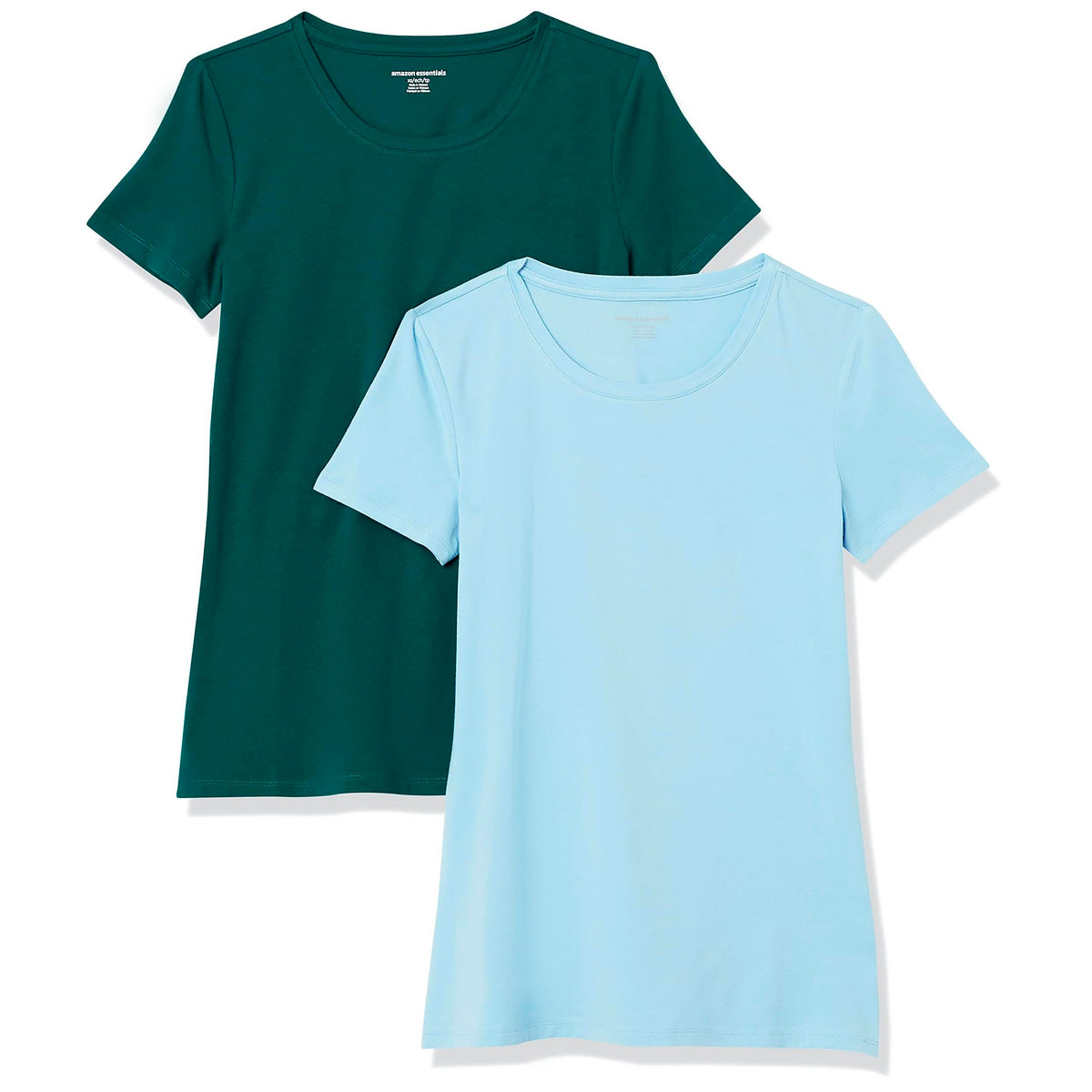 Amazon Essentials Women's Regular-Fit Short-Sleeve Crewneck T-Shirt, Multipacks