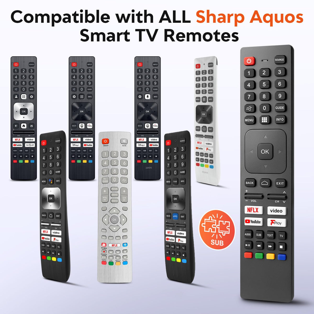 Universal TV Remote for Hisense-Smart-TV-Remote-Control-Replacement