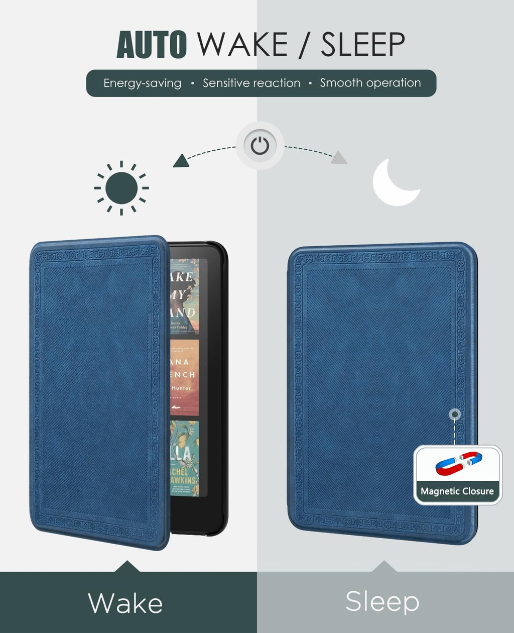 MoKo Case for 7" Kindle Paperwhite 12th Gen&Colorsoft 2024, Agave Green