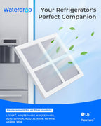 Waterdrop ADQ747935 Refrigerator Water Filter and Air Filter, 3 Combo