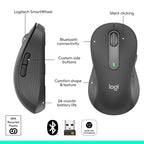 Logitech Signature M650 L Full Size Wireless Mouse - For Large Sized Hands