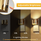 L LOHAS LED Night Lights Plug into Wall, Dimmable Night Light 2 Pack