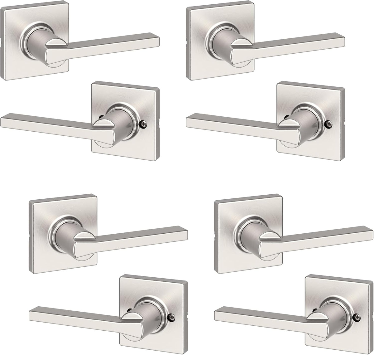 Kwikset Casey Privacy Door Lever with Lock, Matte Black