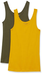 Amazon Essentials Women's Slim-Fit Vest, Pack of 2