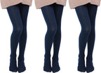 EVERSWE 3-Pack Girls Microfiber Tights Multiple Colors