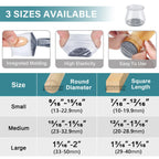 Ansible 24 Pcs Chair Leg Floor Protectors Round