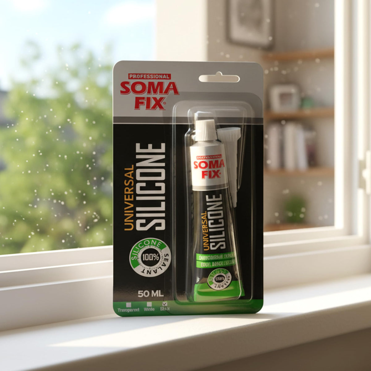 Brown Silicone Sealant, Waterproof & Flexible Sealant and Adhesive - 280ml